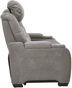 Signature Design By Ashley® The Man-Den Gray Leather Power Reclining Sofa With Adjustable Headrest 12 Signature Design By Ashley® The Man-Den Gray Leather Power Reclining Sofa With Adjustable Headrest -Furniture comprehensive store 96c5b27e 76ec 46f2 b579 6feb5ab20b21