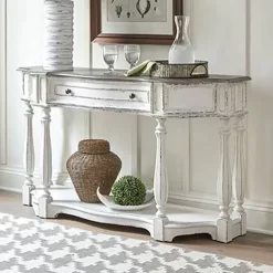Liberty Magnolia Manor Antique White/Weathered Bark Console Table 17 Liberty Magnolia Manor Antique White/Weathered Bark Console Table -Furniture comprehensive store 9764edc5 637b 45ae b0f5 1670a0dcae93