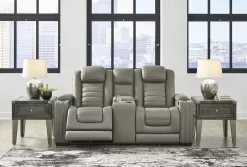 Signature Design By Ashley® Backtrack Gray Power Reclining Console Loveseat 22 Signature Design By Ashley® Backtrack Gray Power Reclining Console Loveseat -Furniture comprehensive store 97ab1dcc 6989 40e9 9d85 be4046bf0e9d