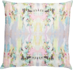 Laura Park Designs Lemonade Stand Multi-Colored 22" X 22" Throw Pillow