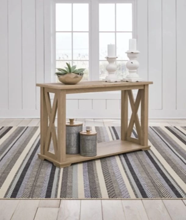 Signature Design By Ashley® Elmferd Light Brown Sofa Table 6 Signature Design By Ashley® Elmferd Light Brown Sofa Table - Image 6