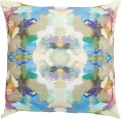 Laura Park Designs Indigo Girl Blue 22" X 22" Throw Pillow