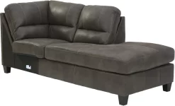 Signature Design By Ashley® Navi 2-Piece Smoke Left-Arm Facing Sectional With Chaise -Furniture comprehensive store 99a591d6 36cb 465a b9a4 af2544d3b114