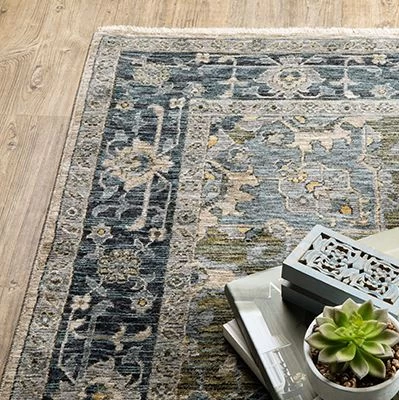 Oriental Weavers™ Aberdeen Black 8" X 11" Rug 2 Oriental Weavers™ Aberdeen Black 8" X 11" Rug - Image 2