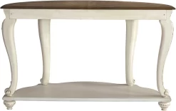Signature Design By Ashley® Realyn White/Brown Sofa Table -Furniture comprehensive store 9aa075f9 b857 43d5 b287 ff50e1e61ec7