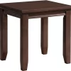 Elements International Chatham Cherry End Table