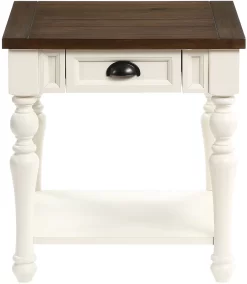 Steve Silver Co.® Joanna Ivory/Mocha End Table