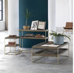 Blue Ocean Traders Mennagio Gray/Brass Cocktail Table 7 Blue Ocean Traders Mennagio Gray/Brass Cocktail Table -Furniture comprehensive store 9bd4b526 0433 4d7f 995b cae28aceb067
