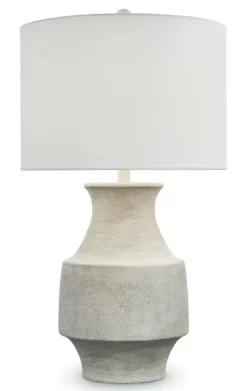 Bassett Mirror Atlantic Cement/White Wash Table Lamp