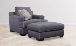 Jackson Furniture Marco Gunmetal Leather Chair -Furniture comprehensive store 9bf2d6ff ad81 4ead 9d06 e1c260e3e2ec