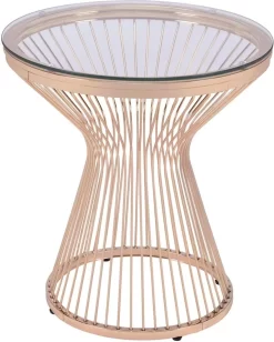 Elements International Lavinia Gold End Table