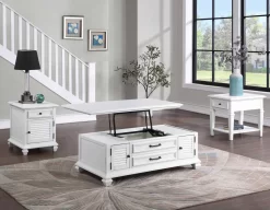 Steve Silver Co.® Charlestown White Lift-Top Cocktail Table 25 Steve Silver Co.® Charlestown White Lift-Top Cocktail Table -Furniture comprehensive store 9d2208a8 bf89 4a5b b96e 4ca718a0f5bd