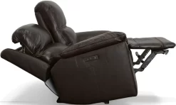 Flexsteel® Jackson Dark Brown Power Reclining Loveseat With Power Headrests -Furniture comprehensive store 9d7822b9 b3f6 40bc a9eb 072820348803