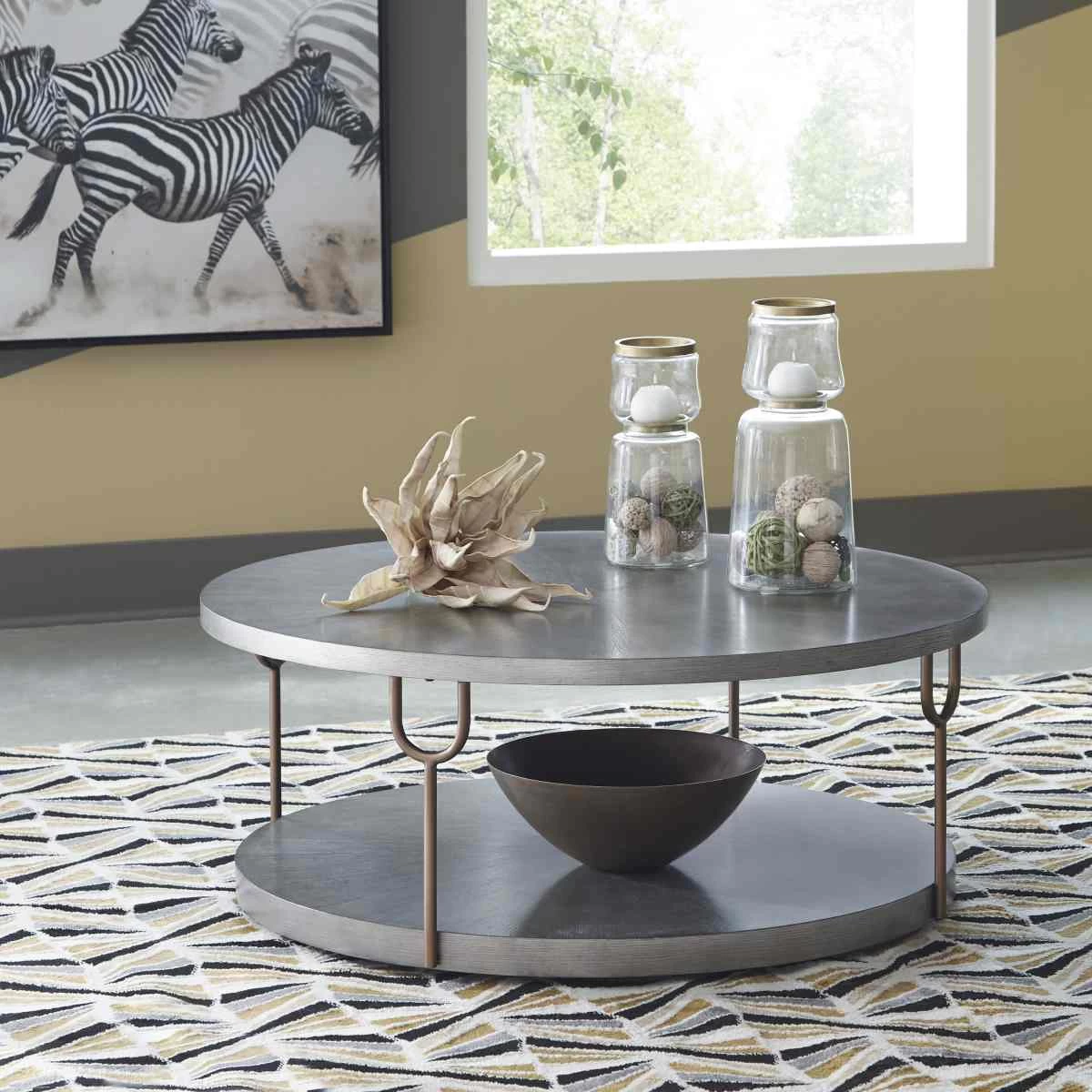 Signature Design By Ashley® Ranoka Platinum Coffee Table 4 Signature Design By Ashley® Ranoka Platinum Coffee Table - Image 4