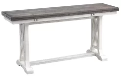 Coast2Coast Home™ Bar Harbor II Cream/Gray Flip Top Console