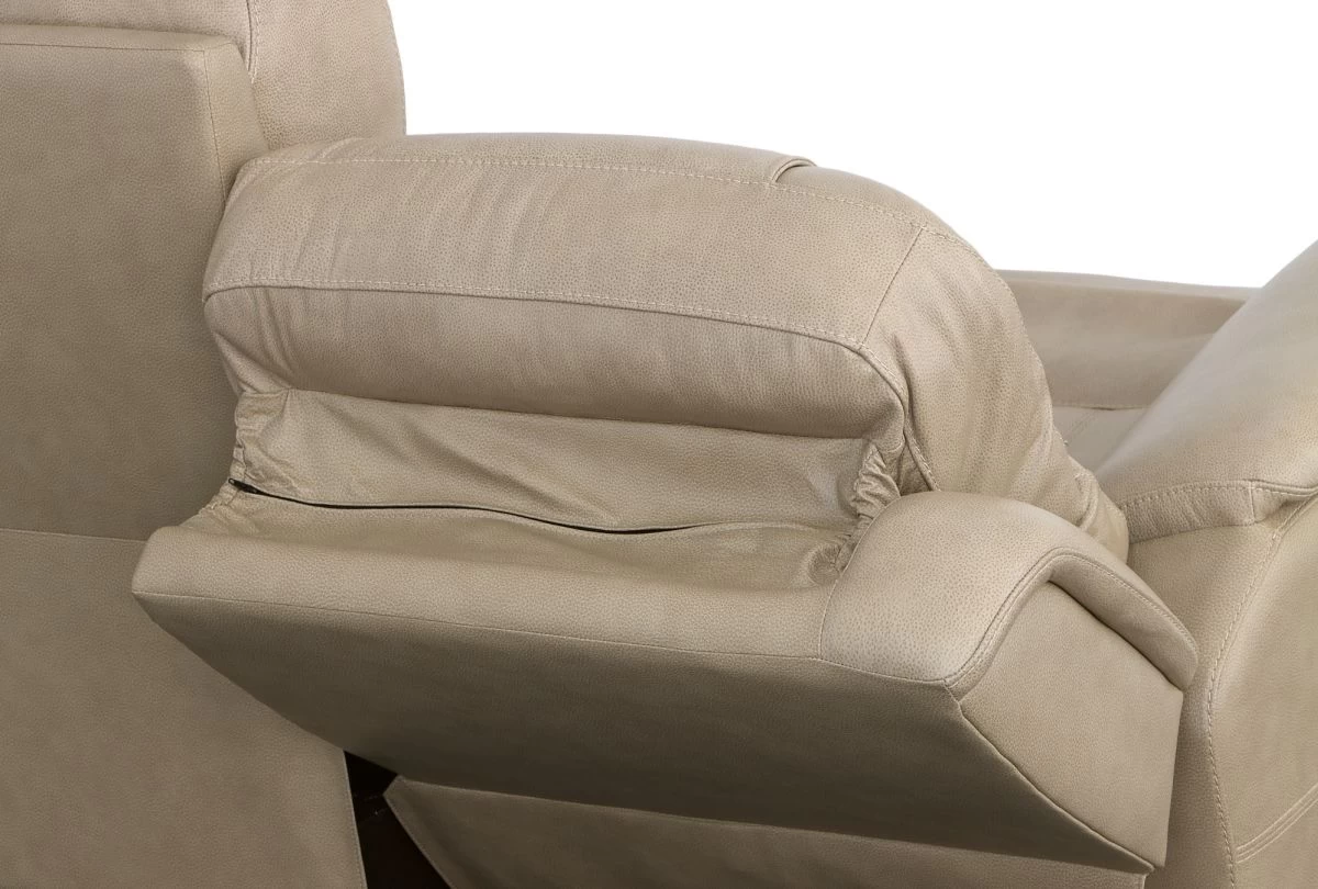 Flexsteel® Crew Pebble Power Reclining Sofa With Power Headrests And Lumbar 7 Flexsteel® Crew Pebble Power Reclining Sofa With Power Headrests And Lumbar - Image 7