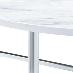 Elements International Cyrus 3-Piece Chrome Occasional Table Set -Furniture comprehensive store 9f290304 4d18 4869 bf4e 2544bae828a9