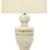 Zeugma Imports® Gray/Tan Table Lamp