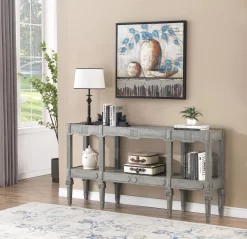 Coast2Coast Home™ Donovan Florentine Vintage Gray Console Table -Furniture comprehensive store 9f636812 6ba3 407f 926a f4b9e7702331