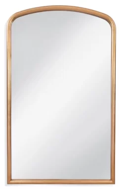 Bassett Mirror Brookings Antique Gold Leaf Floor Mirror