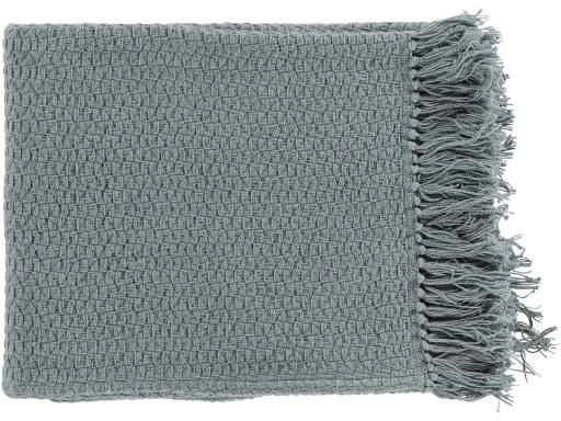 Surya Tressa Medium Gray 50"x60" Throw Blanket 1 Surya Tressa Medium Gray 50"x60" Throw Blanket