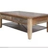 International Furniture Direct Antique Wood Cocktail Table