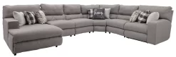 Catnapper® Rockport Grey 6-Piece Power Reclining Sectional