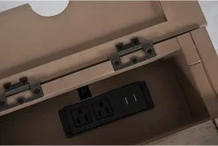 Jofran Inc. Rustic Shores Dark Brown Power Chairside Table -Furniture comprehensive store a1982c23 784d 456a b111 e0d249a9a10f