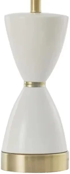 Stylecraft Halifax White/Gold Table Lamp -Furniture comprehensive store a21c2b90 d246 46db b4a6 0ef018e3e157