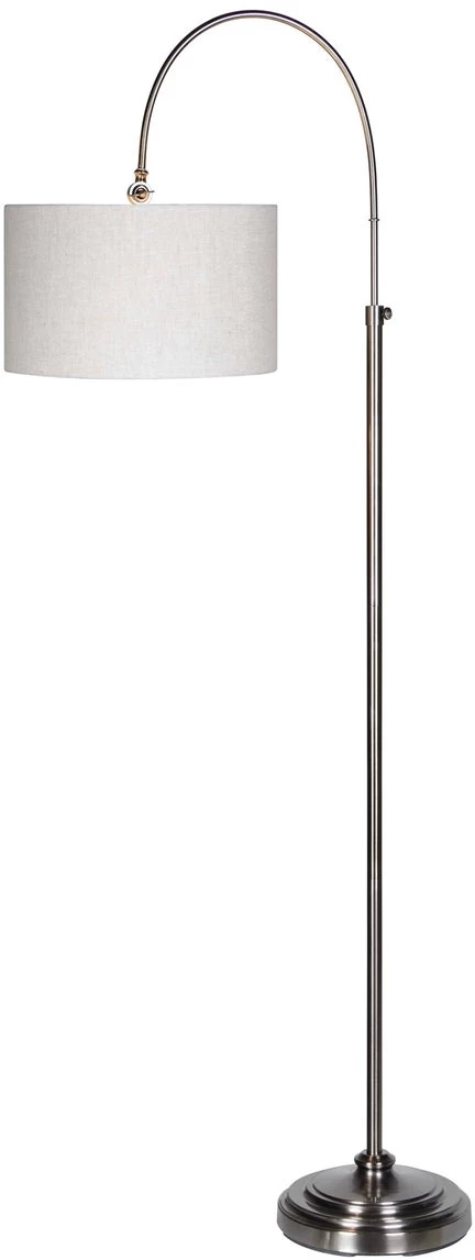 Forty West Porter Silver/Pewter Floor Lamp 1 Forty West Porter Silver/Pewter Floor Lamp
