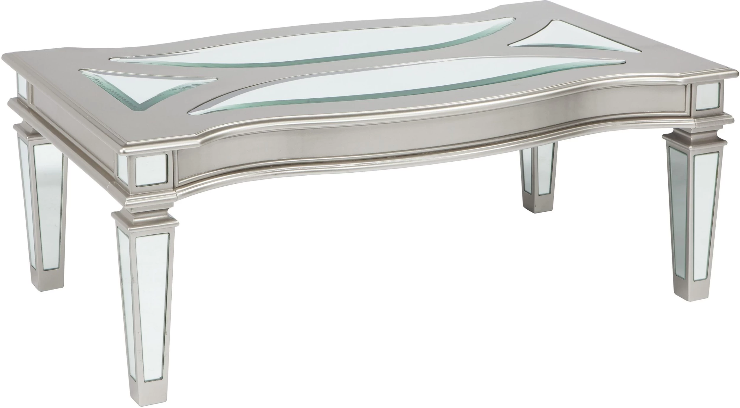 Signature Design By Ashley® Tessani Silver Rectangular Coffee Table 1 Signature Design By Ashley® Tessani Silver Rectangular Coffee Table