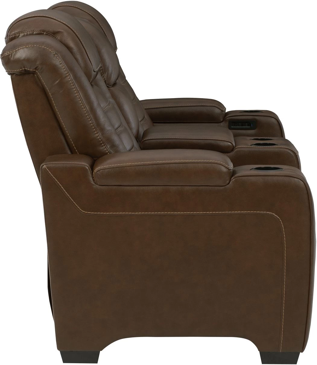 Signature Design By Ashley® Backtrack Chocolate Leather Power Reclining Loveseat/Console/Adjustable Headrest 6 Signature Design By Ashley® Backtrack Chocolate Leather Power Reclining Loveseat/Console/Adjustable Headrest - Image 6