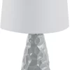 A & B Home Neutral Gray Glaze Table Lamp