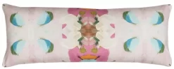 Laura Park Designs Monet's Garden Pink 14" X 36" Bolster Pillow