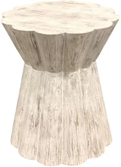 Atelier Home Connie White Wash End Table