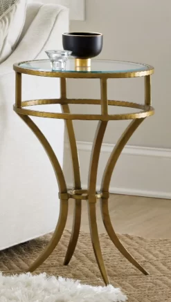 Hooker® Furniture Gold Martini Table -Furniture comprehensive store a53f283f 6ce3 40b8 ad45 3b8934040d75