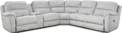 HomeStretch Cloud 3-Piece Dove Power Reclining Sectional