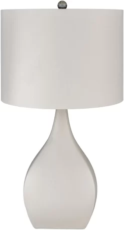 Surya Hinton Cream Ceramic Table Lamp