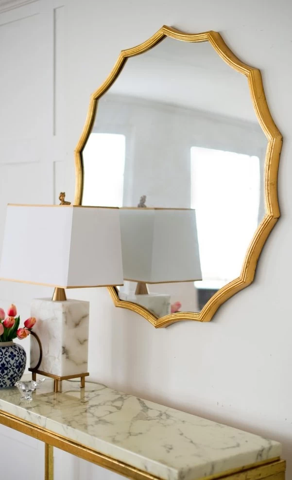 A & B Home Gold 40" Wall Mirror 7 A & B Home Gold 40" Wall Mirror - Image 7