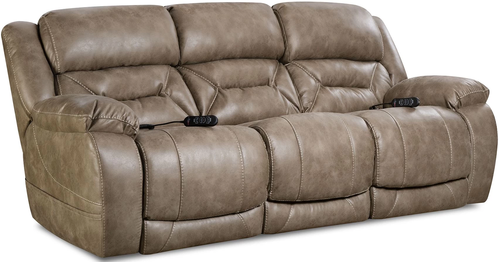 HomeStretch Double Reclining Power Sofa 1 HomeStretch Double Reclining Power Sofa