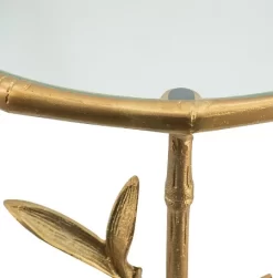 A & B Home Antique Brass Side Table -Furniture comprehensive store a901cb98 59c0 4c29 bb28 54778a2a6e63