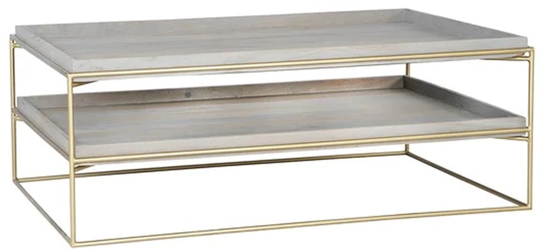 Blue Ocean Traders Mennagio Gray/Brass Cocktail Table 1 Blue Ocean Traders Mennagio Gray/Brass Cocktail Table