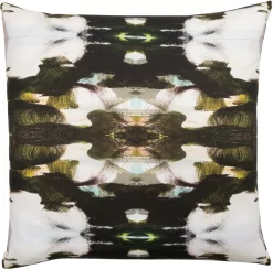Laura Park Designs Zanzibar Black/White 22" X 22" Throw Pillow