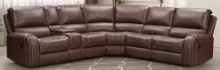 Vogue Furniture 6-Piece Buckeye Caramel Power Reclining Sectional