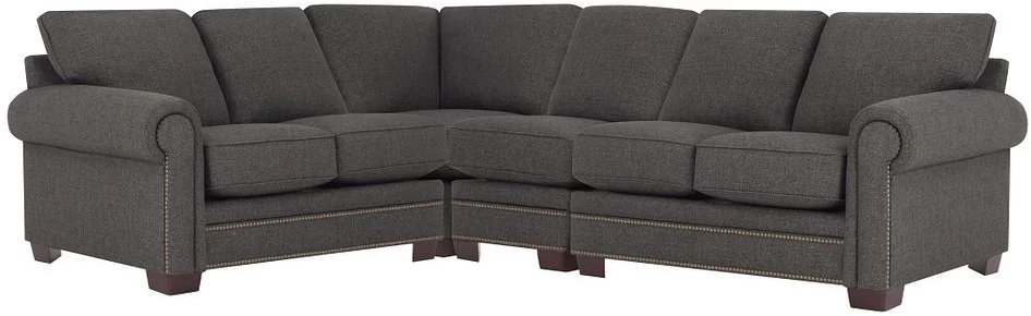 Kevin Charles Fine Upholstery® Foster Sugarshack Dark Brown Sectional 1 Kevin Charles Fine Upholstery® Foster Sugarshack Dark Brown Sectional