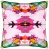 Laura Park Designs Namaste Pink 22" X 22" Luxe Faux Hide Pillow