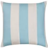 Laura Park Designs Versailles Stripe Blue 22" X 22" Throw Pillow