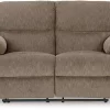 Signature Design By Ashley® Scranto Oak Reclining Loveseat