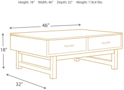 Signature Design By Ashley® Mondoro Grayish Brown Lift Top Coffee Table -Furniture comprehensive store ac350d70 4db6 40c7 8fdd bd29d4f1a827