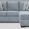 Affordable Furniture Anna Blue/Grey Sofa And Chaise